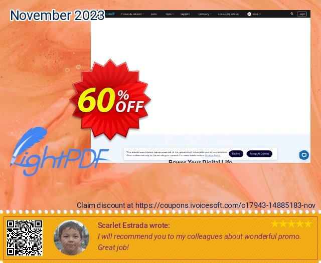 Apowersoft LightPDF Yearly Subscription discount 60% OFF, 2024 April Fools' Day sales. LightPDF Yearly Subscription amazing deals code 2024