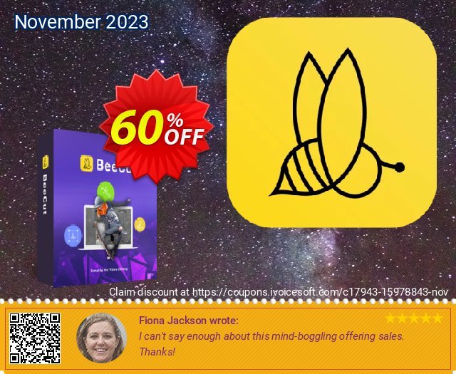 BeeCut Business 1 year License discount 60% OFF, 2022 World Ovarian Cancer Day discount. BeeCut Commercial License (Yearly Subscription) excellent deals code 2022