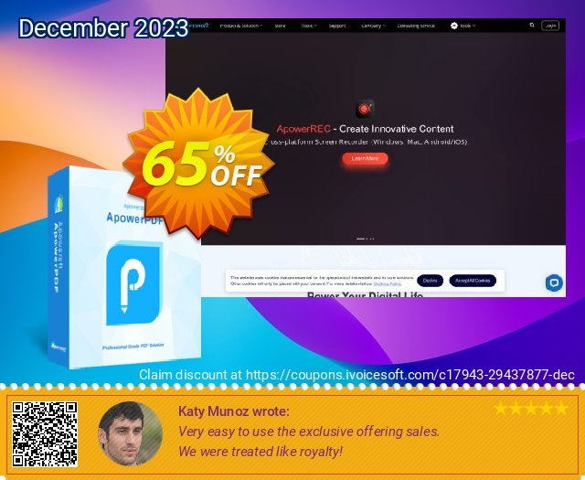 Apowersoft PDF Compressor (Lifetime License) discount 65% OFF, 2022 Memorial Day promo sales. Apowersoft PDF Compressor Personal License (Lifetime Subscription) Stunning deals code 2022
