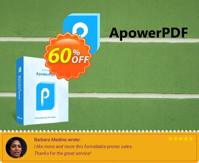 ApowerPDF Yearly discount 60% OFF, 2024 April Fools' Day offering deals. ApowerPDF Personal License (Yearly Subscription) stirring offer code 2024