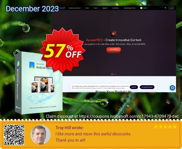 Apowersoft Android Recorder Business Lifetime discount 57% OFF, 2024 Labour Day offering sales. Apowersoft Android Recorder Commercial License (Lifetime Subscription) super discounts code 2024
