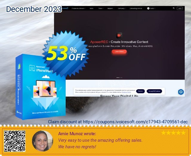 Apowersoft iPhone/iPad Recorder Business Yearly umwerfenden Außendienst-Promotions Bildschirmfoto