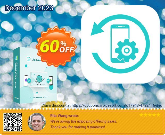 ApowerManager Business 1 Year license discount 60% OFF, 2022 Mother Day discounts. ApowerManager Commercial License (Yearly Subscription) awful offer code 2022