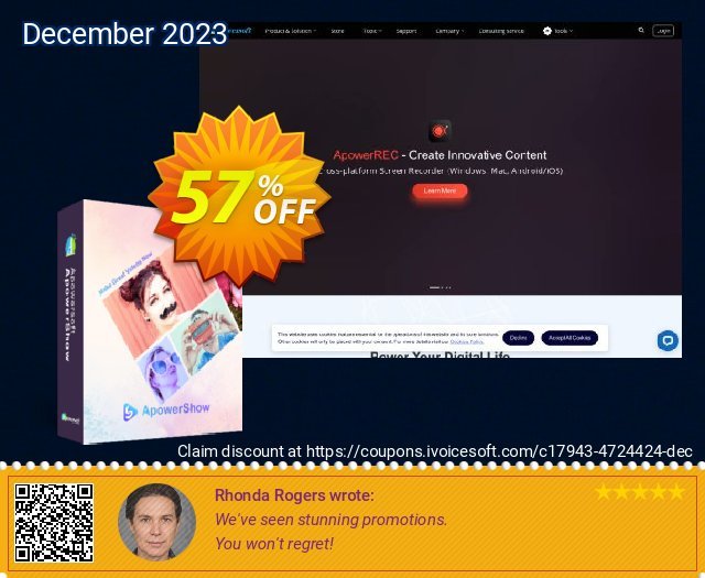ApowerShow Business Lifetime discount 57% OFF, 2024 African Liberation Day offering sales. ApowerShow Commercial License (Lifetime Subscription) special sales code 2024