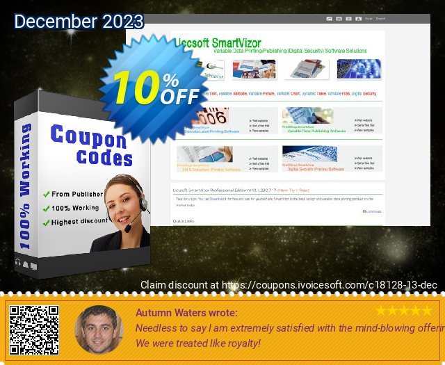 SmartVizor Variable Data Printing Software Spesial penawaran promosi Screenshot