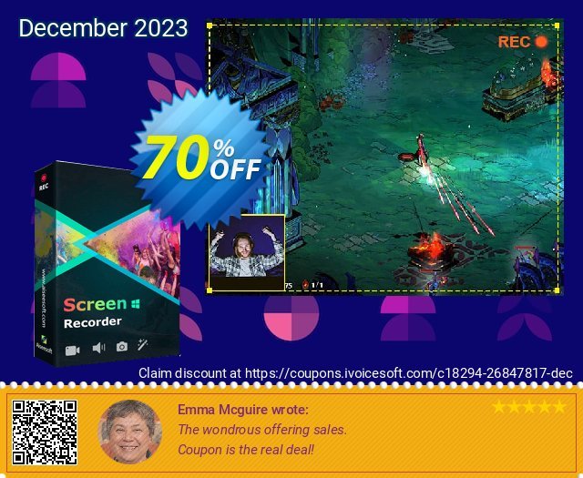 Aiseesoft Screen Recorder Lifetime discount 70% OFF, 2024 Easter Day promo. Aiseesoft Screen Recorder - Lifetime/3 PCs Super offer code 2024