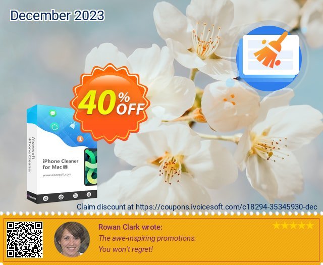Aiseesoft iPhone Cleaner for Mac discount 40% OFF, 2024 World Heritage Day offering sales. Spring Contest Discount