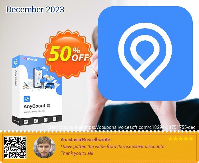 Aiseesoft AnyCoord - Lifetime/24 Devices aufregenden Preisnachlässe Bildschirmfoto