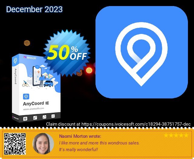 Aiseesoft AnyCoord + 18 Devices umwerfenden Promotionsangebot Bildschirmfoto