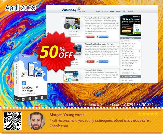 Aiseesoft AnyCoord for Mac + 6 Devices 50% OFF