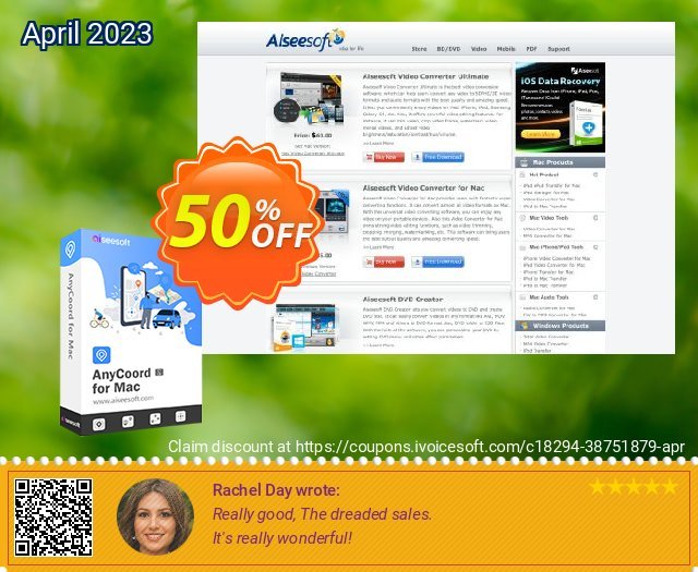 Aiseesoft AnyCoord for Mac - 1 Month/18 Devices discount 50% OFF, 2024 Spring sales. Aiseesoft AnyCoord for Mac - 1 Month/18 Devices Excellent sales code 2024