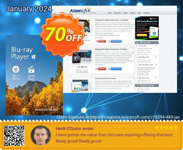 Aiseesoft Blu-ray Player discount 70% OFF, 2022 Father's Day offering sales. Aiseesoft Blu-ray Player wondrous discount code 2022