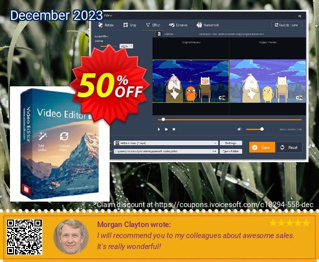 Get 50% OFF Aiseesoft Video Editor for Mac offering sales