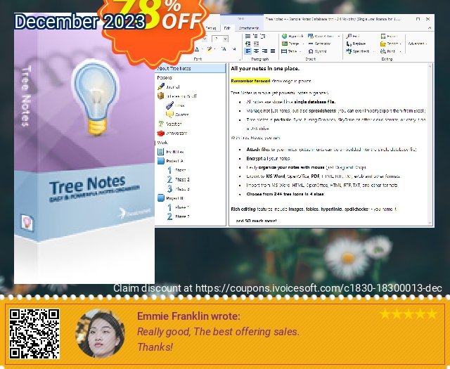 Tree Notes umwerfende Sale Aktionen Bildschirmfoto