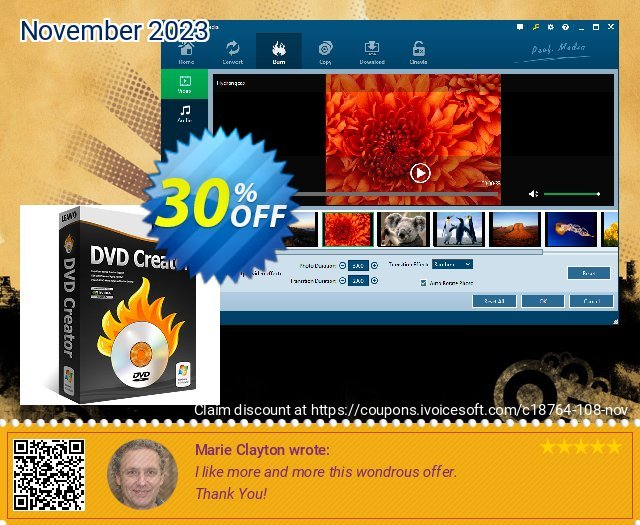 Leawo DVD Creator Lifetime 偉大な キャンペーン スクリーンショット