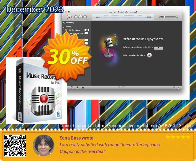 Leawo Music Recorder for Mac Lifetime mewah promo Screenshot