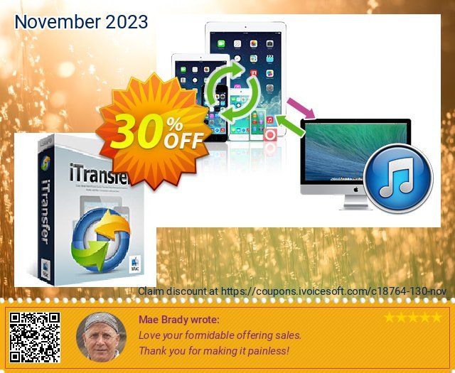 Leawo iTransfer for Mac Lifetime discount 30% OFF, 2024 Labour Day promotions. Leawo coupon (18764)