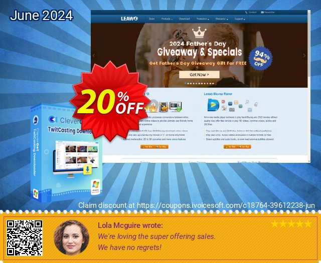 CleverGet TwitCasting download discount 20% OFF, 2024 Grandparents Day offering sales. CleverGet TCD Excellent discounts code 2024