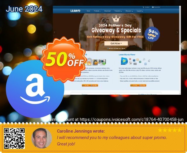 CleverGet Amazon downloader discount 50% OFF, 2024 Coffee Ice Cream Day offering sales. O_CG AMD Fearsome discounts code 2024