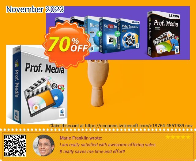 Get 70% OFF Leawo Prof. Media for Mac offering discount