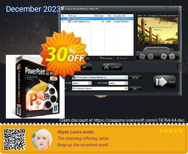 Leawo PowerPoint to iPad verblüffend Verkaufsförderung Bildschirmfoto