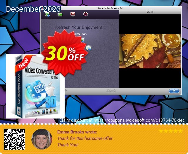 Leawo Video Converter Pro for Mac luar biasa voucher promo Screenshot