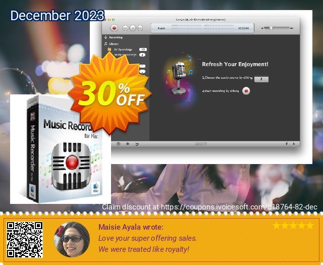 Leawo Music Recorder for Mac khusus penawaran diskon Screenshot
