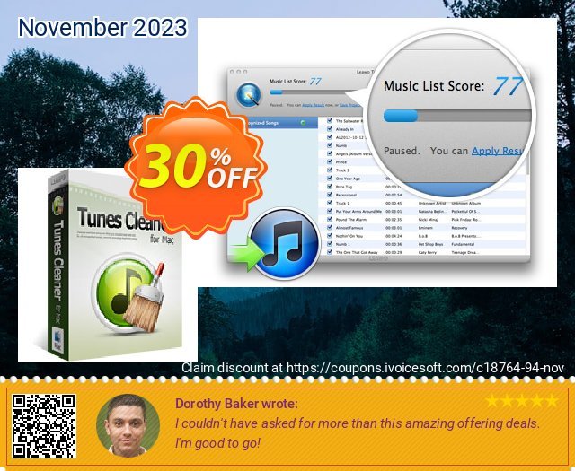 Leawo Tunes Cleaner for Mac 大的 优惠码 软件截图