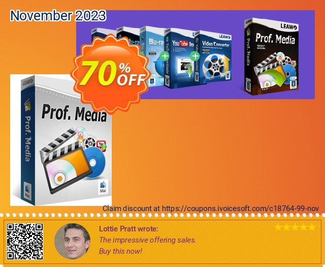 Leawo Total Media Converter Ultimate Mac discount 70% OFF, 2024 World Backup Day discount. Leawo coupon (18764)