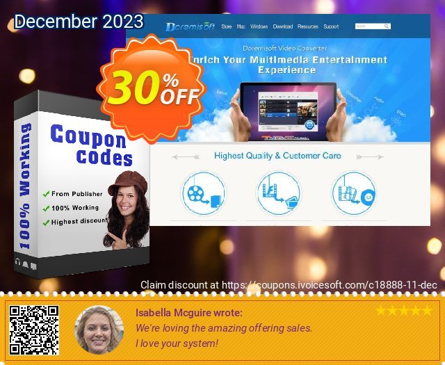 Doremisoft DVD to Flash Converter impresif voucher promo Screenshot