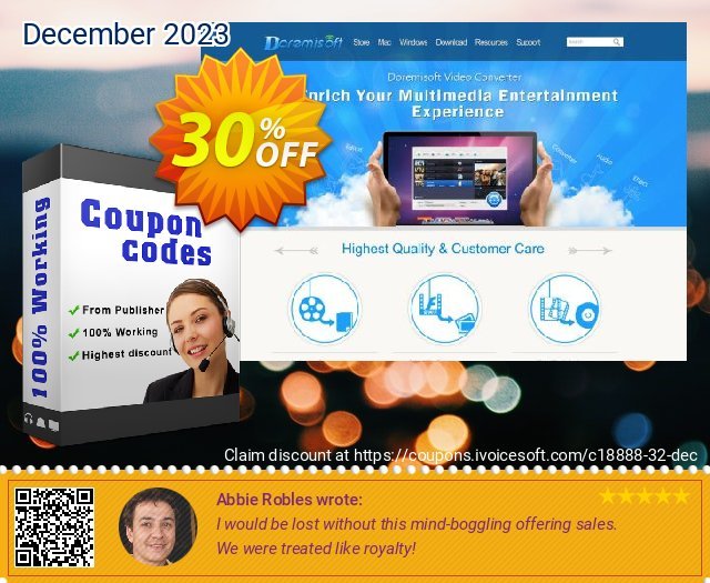 Doremisoft Video Converter discount 30% OFF, 2022 All Saints' Day offering sales. Doremisoft Software promotion (18888)