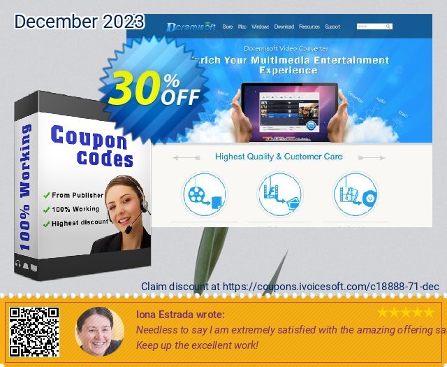 Doremisoft Mac MOD Converter discount 30% OFF, 2022 Happy New Year offering discount. Doremisoft Software promotion (18888)