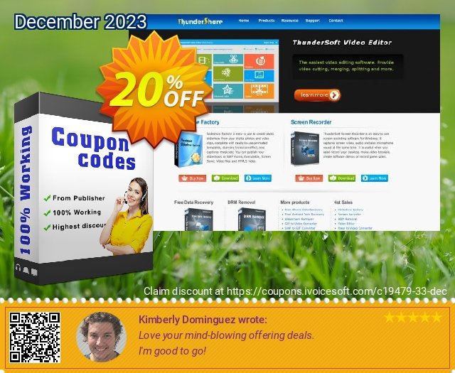Get 20% OFF ThunderSoft Video Password Protector offering sales