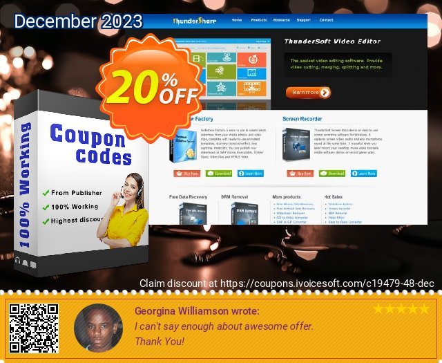 ThunderSoft Audio Editor Deluxe discount 20% OFF, 2022 National Family Day promotions. ThunderSoft Coupon (19479)