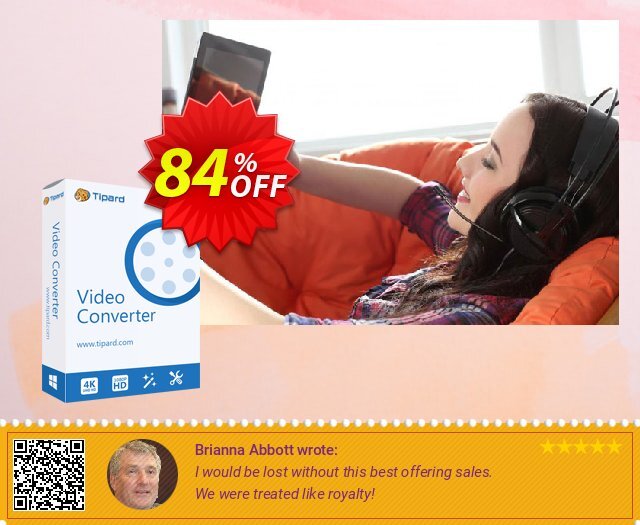 Tipard Video Converter Lifetime discount 84% OFF, 2024 April Fools' Day offering sales. Tipard Video Converter best sales code 2024