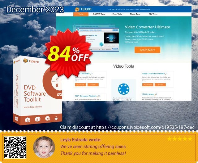 Tipard DVD Software Toolkit Platinum 美妙的 产品销售 软件截图