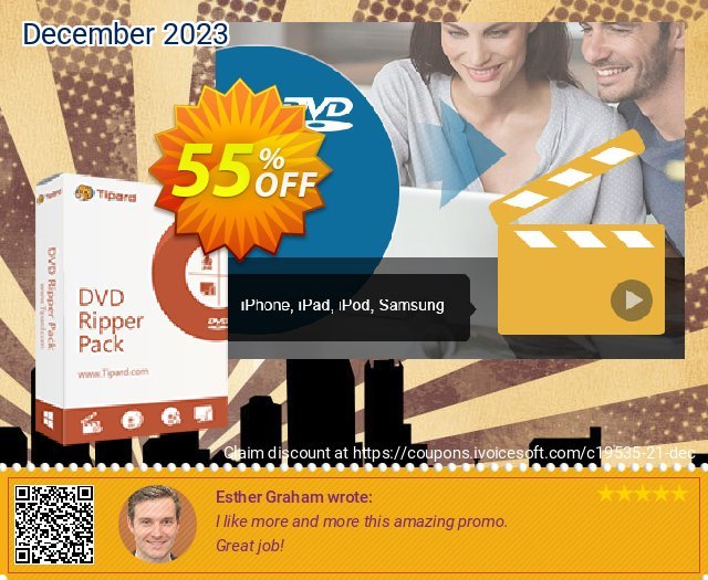 Tipard DVD Ripper Pack Lifetime besten Promotionsangebot Bildschirmfoto