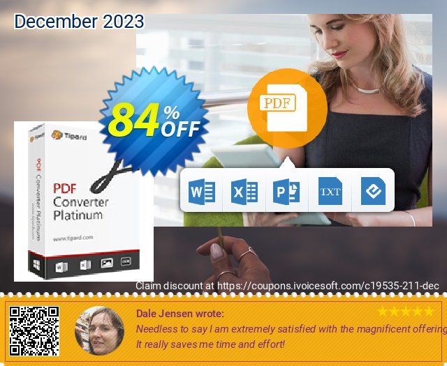 Tipard PDF Converter Platinum yg mengagumkan penawaran promosi Screenshot