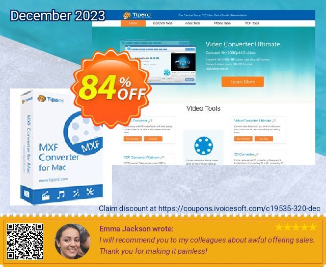 Tipard MXF Converter for Mac discount 84% OFF, 2022 All Hallows' evening discount. Tipard MXF Converter for Mac awful promo code 2022