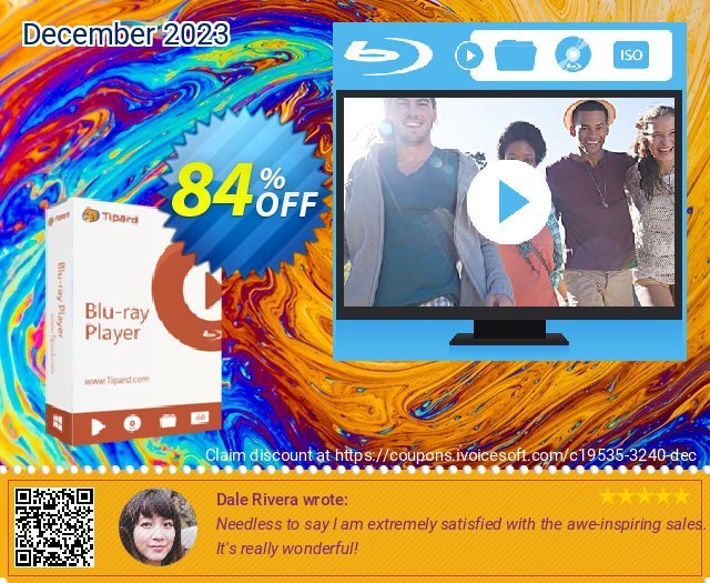 Tipard Blu-ray Player aufregenden Nachlass Bildschirmfoto
