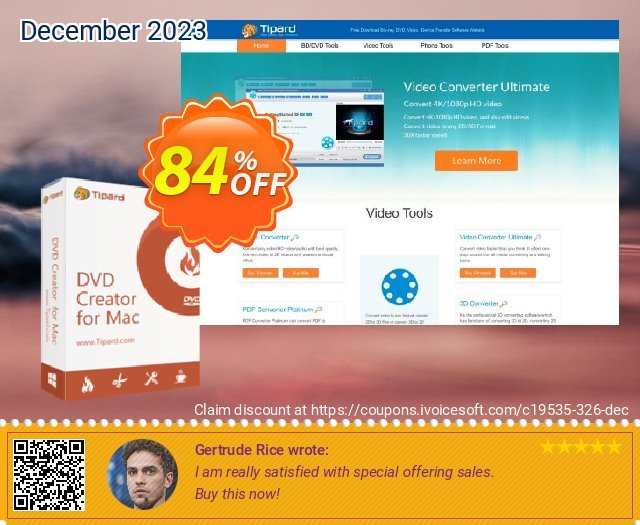 Tipard DVD Creator for Mac discount 84% OFF, 2022 Mother Day offering discount. Tipard DVD Creator for Mac impressive sales code 2022
