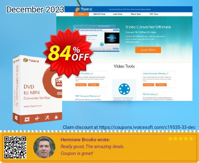 Tipard DVD to MP4 Converter for Mac discount 84% OFF, 2022 ​Spooky Day promotions. Tipard DVD to MP4 Converter for Mac staggering promo code 2022