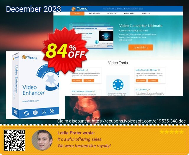 Tipard Mac Video Enhancer discount 84% OFF, 2024 World Ovarian Cancer Day promo sales. 50OFF Tipard
