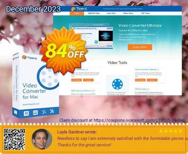 Tipard MP4 Video Converter for Mac discount 84% OFF, 2024 Mother Day sales. 50OFF Tipard