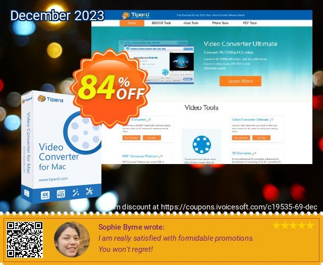 Tipard WMV Video Converter for Mac discount 84% OFF, 2024 Mother Day offering sales. Tipard WMV Video Converter for Mac super discounts code 2024