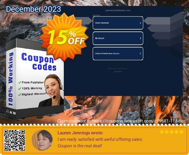 Windows Password Recovery Professional for 1 PC discount 15% OFF, 2024 World Ovarian Cancer Day offering sales. Password Unlocker Studio coupons (19681)