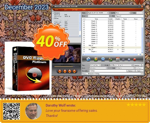 3herosoft DVD Ripper Platinum hebat kode voucher Screenshot