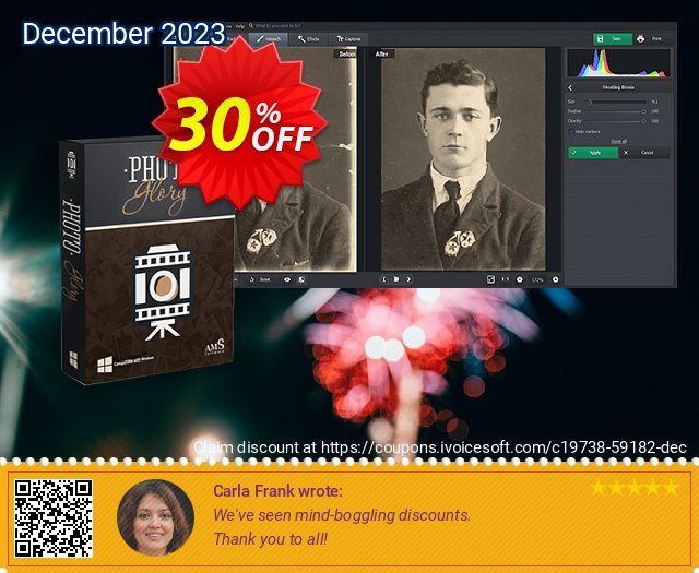 PhotoGlory PRO discount 30% OFF, 2022 Easter Day offering sales. 30% OFF PhotoGlory PRO, verified