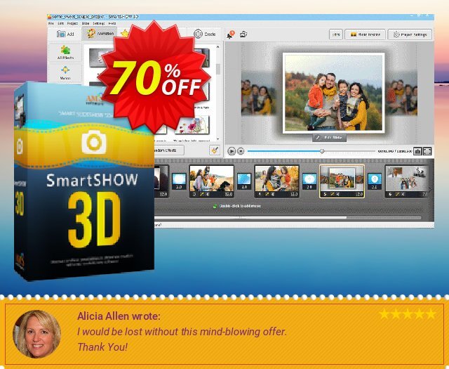 SmartSHOW 3D Deluxe 令人吃惊的 产品销售 软件截图