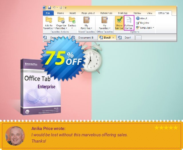 Office Tab Enterprise keren penawaran Screenshot